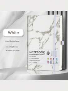 Unisex Lined Notebook, Marble And Rough Surface Journal, Hardcover Leather Material, With Pen Holder, Resistant Cover Tech Softcover Composition Journal Notebook Light Notepad Supply For Stylish Women Men Daily Use Home Decor,Preppy Style Lined Journal, Back To School Decorations,Suitable For Work, Notes, Travel, School, Etc.