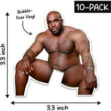 GRITKULTURE Funny Barry Wood Light Switch Decal Sticker 10 Pack For Wall Mural Prank And Decoration Waterproof Vinyl Joking Wall Stickers For Living Room, Car, Computer, Bumper - 棕色 - 查看 4