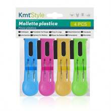 Plastic Clothespins, Beach Towel Clips, Securely Holds Clothes And Blankets On Clothesline Or Hangers, Clothespins, Windproof Clips, Large Plastic Clips For Clothesline, Clips For Chairs, Extra Large Plastic Clips For Pool Lounge Chairs, Hooks For Beach Chairs - Four Colors 4PCS 13.5*3CM - View 7