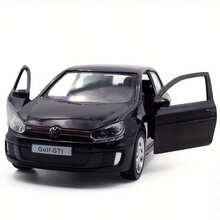 Volkswagen 1:36 Scale Diecast  Golf Model Car, Black/Blue/Silver Options, Rear-Wheel Drive, Smooth Gliding, Openable Doors, Detailed Replica, Toy For Boys & Girls, Collectible & Decor, Christmas/Halloween/Birthday Gift - Multicolor - View 2