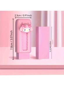 Sanrio Sanrio [Authorization] 1pc Sanrio Push Pull Eraser Kulomi Yuguigou Scalable Cartoon Rubber Replacement Core Student No Shard Learning Xi Chaojing Back To School Random Style,School Supplies,Erasers,Gomas De Borrar,Hello Kitty Items,Classroom Essentials,Back To School Supplies,Cute School Supplies,Back To School