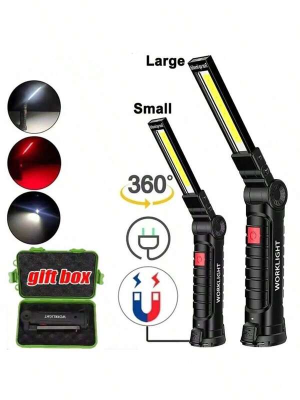 Multifunktionale Outdoor LED Taschenlampe mit Magnetfuß, Zeltlicht, Autorreparaturlicht, Arbeitsleuchte