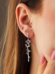 Orecchini a goccia personalizzati in argento sterling S925 con fiore di compleanno, gioielli personalizzati con nome come regalo per fidanzate, sorelle, mamma e sé stesse, ideali per feste di compleanno, anniversari, feste in giardino, eleganza quotidiana, serate romantiche e momenti da custodire nella vita