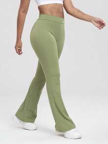 One Piece Women's Gym Jersey Trousers Are Suitable For Yoga Sports, Running, And Festivals - 綠色 - 查看 4
