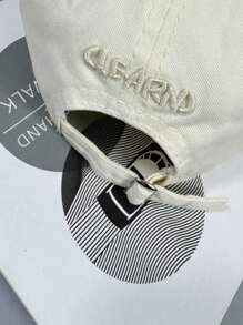 返校时尚男女情侣棒球帽，刺绣，做旧，街头风，超大宽檐，软帽冠，太阳帽， - 彩色 - 查看 6