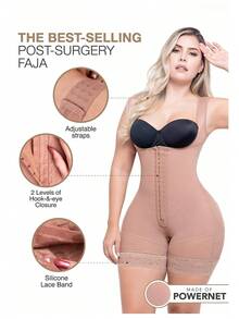 Fajas Colombianas Levanta Cola Post Surgery BBL Mid Thigh Women Shapewear - Black - View 2