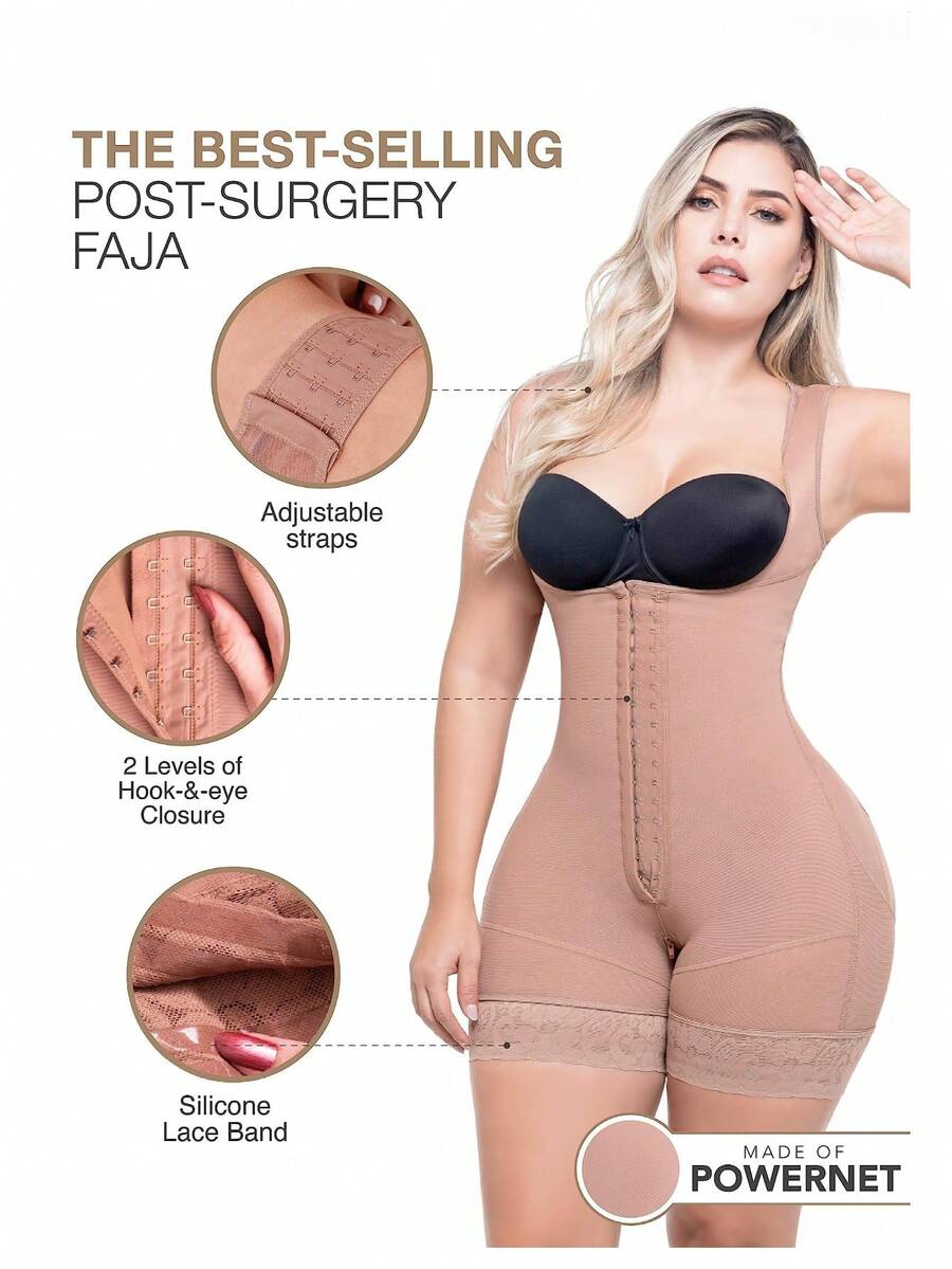 Fajas Colombianas Levanta Cola Post Surgery BBL Mid Thigh Women Shapewear