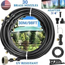 Misters For Outside Patio - 98FT Misting Cooling System With 30 Brass Nozzles US - Black - View 2