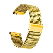 Unisex Stainless Steel Mesh Watch Band - Quick Release Metal Strap, Compatible With Smart Watches And Traditional Watches - Adjustable, Comfortable, Fashionable, Available In Gold, Silver, Black, Rose Gold - 18mm, 20mm, 22mm Options, Suitable For Daily, Business, Gift And Casual Wear - Multicolor - View 18