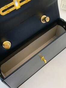 女士手提包，结构盒形，方形包，时尚优雅女士单肩包，粉色