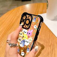 Fundas para Teléfono Móvil de Dibujos Animados Strays para Niños, Carincho y Adorable, para iPhone 16 15 14 13 12 11 Pro Max X XR XSMAX 8 24 Plus, Cubierta Trasera Suave Anticaída y Transparente - Color 1 - Ver 4