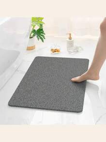 Alfombra de esponja suave de PVC, alfombra antideslizante para bañera, alfombra antideslizante para ducha, alfombra de bañera de PVC suave con agujero de drenaje, antideslizante y de secado rápido, adecuada para áreas húmedas, sin ventosas, apta para baños. Las alfombras de bañera y las alfombras antideslizantes se pueden usar juntas.