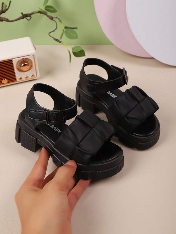 Sandalias casuales de exterior de moda para niños, sandalias romanas cómodas con suela gruesa y suave para niños, sandalias de playa para vacaciones y viajes de niños
