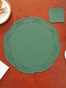8/12pcs Hotel/Restaurant Placemats/Coasters Set, High-End Tablemats, Easy To Clean, Multi-Color Heat-Resistant Pads To Protect Tabletop, Suitable For Weddings, Parties, Home, Hotel, Kitchen, Festive Decoration