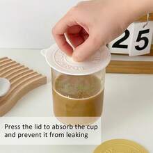 北欧风格 6 件套 6 色硅胶防尘杯盖，适用于马克杯和玻璃杯 - 圣诞节或万圣节的完美礼物，适合送给家人、同事和朋友 - 彩色 - 查看 4