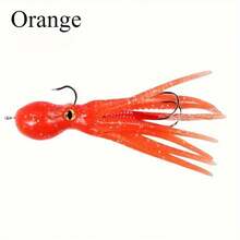 Avlcoaky 1pc 10cm/ 21.5g Soft Squid Skirts Bait Fishing Lure Octopus PVC Rubber Artificial Soft Bait Trolling Lure - Multicolor - View 12