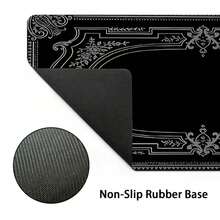 Tấm lót chuột cỡ lớn có khung phong cách Victoria cổ điển, tấm lót bàn chơi game, tấm lót bàn phím lớn, có thể giặt được, đế cao su chống trượt, viền khâu, tấm lót chuột quà tặng, tấm bảo vệ máy tính để bàn, tấm lót bàn học, nhiều kích cỡ có sẵn, tấm lót bàn phím máy tính, tấm lót máy tính xách tay tấm lót chuột chơi game phụ kiện bàn làm việc văn phòng phẩm văn phòng phụ kiện bàn làm việc bàn di chuột tấm lót chuột cho bàn làm việc - Đường viền Victoria cổ điển - Xem 8