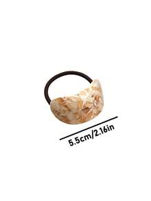 1 件/4 件女士 INS 风格椭圆形醋酸纤维发圈，夏季和冬季百搭时尚发带，适合马尾辫、发髻、优雅日常佩戴、马尾辫夹、发圈、发绳、发饰