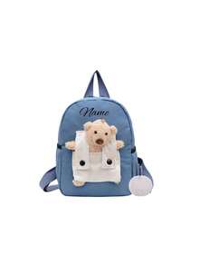Customizable Personalized Name Or Holiday Greeting Backpack. Customize Your Own Mini Cartoon Teddy Bear Backpack, Which Can Be Used As A School Bag Or A Backpack. You Can Write Your Name, Letters, Lucky Numbers, Etc. Suitable For Daily School, Dance Class, Travel, And Also A Great Birthday Gift For Friends And Daughters. Exquisite Packaging, Can Be Used As A Christmas Gift, New Year's Gift, Etc. Other Patterns Are Randomly Printed.