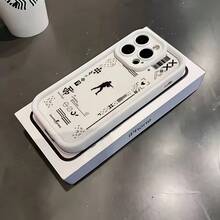 Funda de Teléfono Creativa de Juego de Disparos Popular CS para 16 15 14 13 12 11 Pro XR XS X 8 Plus, Cubierta Trasera de TPU Suave a Prueba de Golpes - Colores mixtos - Ver 1