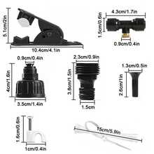 Misters For Outside Patio - 98FT Misting Cooling System With 30 Brass Nozzles US - Black - View 8
