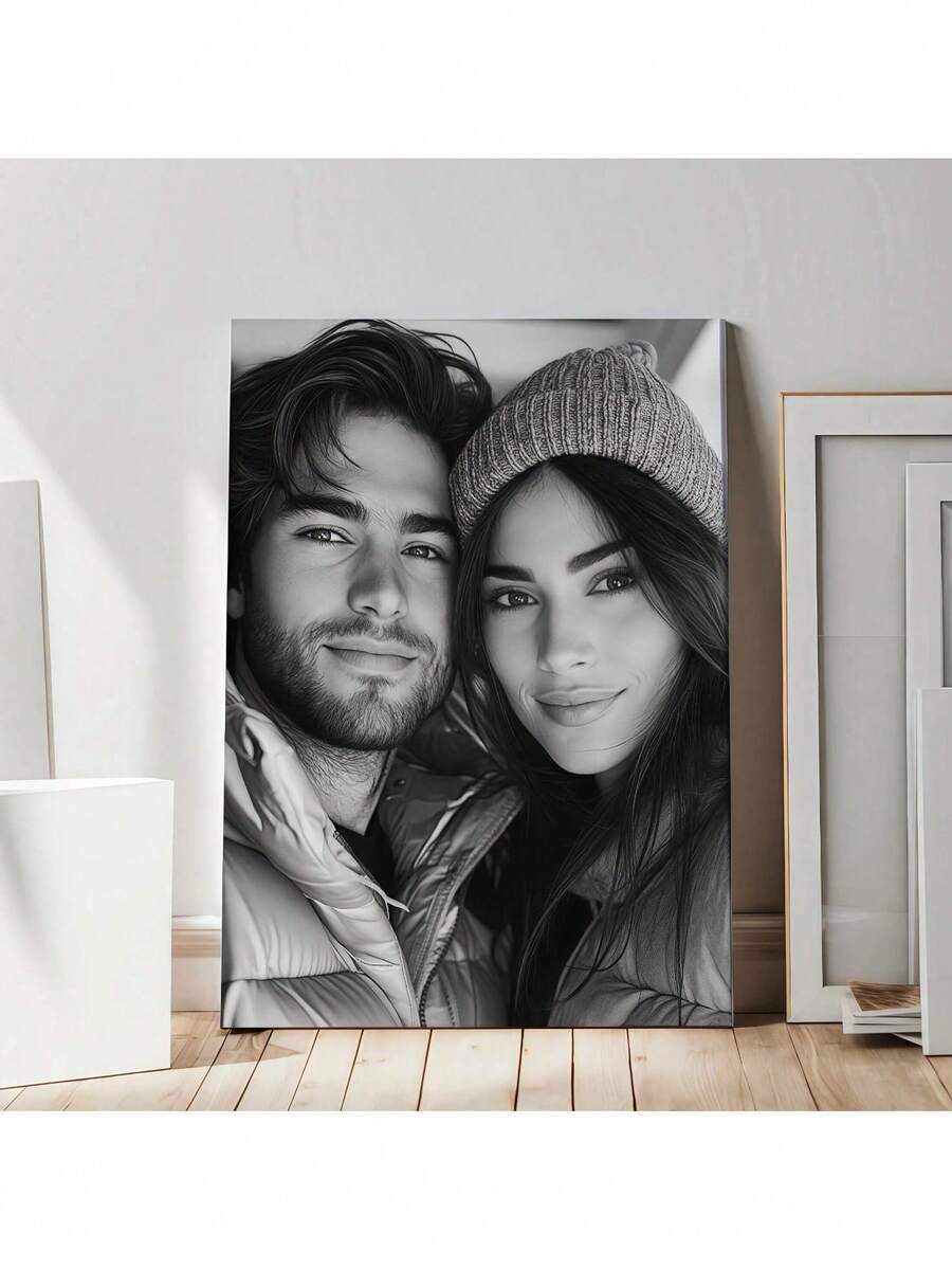 1pc Customized Canvas Wall Art Poster With Frame, Upload Your Image. Suitable For Living Room And Bedroom. It Is The Perfect Gift For Home And Office Decor. Limited Time Discount - Multicolor - View 1