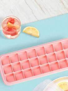 1 Silicone Ice Brick Mold, Multi-Color Transparent 14/24 Lattice Ice Brick Ice Tray, Suitable For Refrigerator