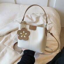 Women Shoulder Bags - 白配卡其 - 查看 4