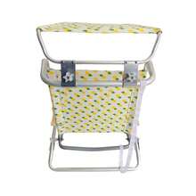 FENGSEN Reclining Beach Chair With 5 Positions And Awning – Aluminum Folding Chair With Wooden Armrests, Cup Holders, And Storage Bag, Ideal For Beach, Camping, And Garden - Kem Dứa Nhiệt Đới - Xem 3