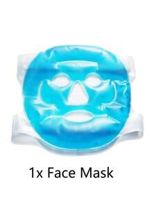 1pc Facial Cold Compress Ice Pack, Cooling Gel Face Mask To Relieve Fatigue&Aid Sleep, Reusable Gel Mask Cold/Hot Compress Face Mask For Daily Use, Gel Ice Pack Eye Mask, Relaxing Ice Compress Eye Mask/Face Mask