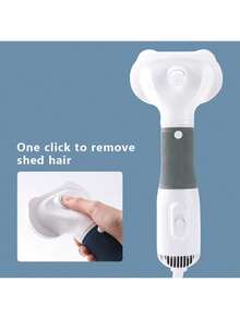 三合一宠物吹风机和梳子，适用于猫狗——便携式、静音、温度可调、过热保护 - 查看 6