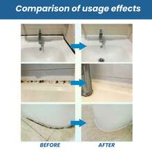 JAYSUING 1 件防水瓷砖填缝剂，适用于厨房和浴室的白色瓷砖填缝剂，墙壁去污剂，适用于浴室和墙壁的防霉填料（新旧型号随机发送）