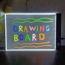 1 pièce Tablette de traçage à LED pour dessin de jouet pour enfants, pad d'écriture réglable en luminosité pour l'apprentissage, l'éducation et les jeux