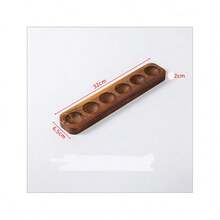 Stackable Rosewood Egg Holder | Non-Slip Thick Kitchen Storage Rack, Breakfast Table Holder, Egg Tray - Multicolor - View 7