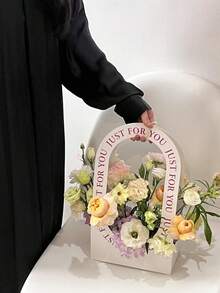 Hộp đựng hoa cầm tay 5 chiếc cho Ngày của Mẹ, Túi giỏ hoa rỗng, Hộp đựng hoa thủ công DIY, Túi tote Floyd - Nhiều màu - Xem 3
