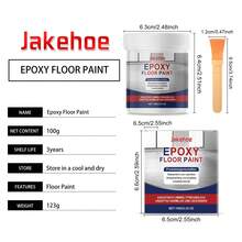 Gray Water-Based Epoxy Floor Primer, High Gloss Marble Texture Surface Scratch Repair Primer - White - View 3