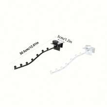 Gancho ajustable para ropa de dormitorio con cuentas, gancho para ropa con brazo oscilante, colgador montado en la pared, ahorro de espacio, almacenamiento en el hogar de hierro - Blanco - Ver 8