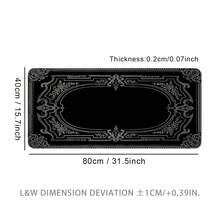 Tấm lót chuột cỡ lớn có khung phong cách Victoria cổ điển, tấm lót bàn chơi game, tấm lót bàn phím lớn, có thể giặt được, đế cao su chống trượt, viền khâu, tấm lót chuột quà tặng, tấm bảo vệ máy tính để bàn, tấm lót bàn học, nhiều kích cỡ có sẵn, tấm lót bàn phím máy tính, tấm lót máy tính xách tay tấm lót chuột chơi game phụ kiện bàn làm việc văn phòng phẩm văn phòng phụ kiện bàn làm việc bàn di chuột tấm lót chuột cho bàn làm việc - Đường viền Victoria cổ điển - Xem 19