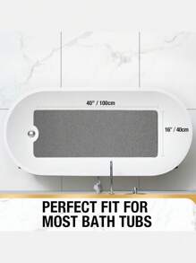 Alfombra de esponja suave de PVC, alfombra antideslizante para bañera, alfombra antideslizante para ducha, alfombra de bañera de PVC suave con agujero de drenaje, antideslizante y de secado rápido, adecuada para áreas húmedas, sin ventosas, apta para baños. Las alfombras de bañera y las alfombras antideslizantes se pueden usar juntas.