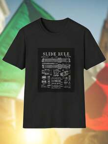 SLIDE RULE PATENTED DEC 15 1903 K E PETERS No 746888 T shirt uomo moda vintage design unico regalo originale idea esclusiva casual comodo offerta speciale shopping online