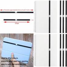 Elastic Planner Bands Book Page Markers For Hardcover Journal Notebook Book Lovers Stretchy Closure Reading Straps To Holds Planner Closed Fit Notebooks From 8 To 11 In Height Pack Of 4 Black - 黑色 - 查看 1