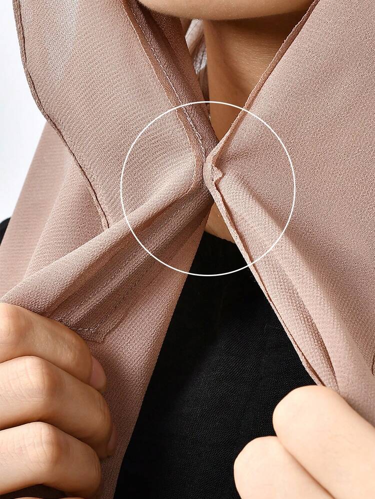 1 pieza Bufanda de unicolor para mujer + Hiyab con combinación de imán, Hiyab de jersey suave y transpirable, apto para oración diaria, salidas, Día de San Valentín, Día de la Madre, Acción de Gracias, regalos de Navidad para familiares, hermanas, amigos, madres - Sombrero de pescador + hebilla magnética de gasa - Añade 8
