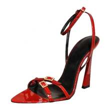 Women Heeled Sandals - Red [High Definition Edition] - View 7