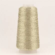 Cuerda única colorida de oro y plata, hilos de seda de hielo tejidos a mano resistentes y duraderos, hilo especial tejido con gancho, núcleo de plata - Multicolor - Ver 3