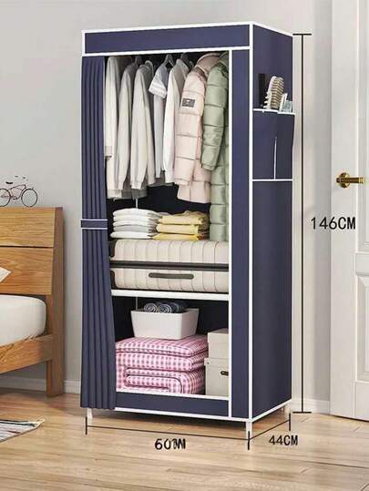 Guarda Roupa Solteiro Dobravel Armario Desmontavel Para Organizador De Roupa 8 Divisorias