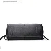 2025新款大容量时尚女士手提包，轻巧奢华单肩托特包，简约办公公文包 - 黑色 - 查看 5