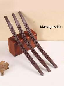 1pc 37-Bead 3-Row Massage Roller, Full Body Massage, Meridian Massage, Back Scraping Gua Sha, Salon Back Massage, Muscle Scraping Gua Sha Massage Stick - Multicolor - View 3