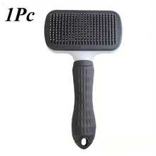 1 Piece Essential For Pet Hair Care! One Click Hair Removal Massage Comb, Suitable For Both Cats And Dogs For Quick Grooming, Cleaning Hair And Soothing Massage, Improving Health And Relieving Stress - Xám - Xem 3
