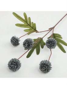 1 件 5 朵蒲公英人造花，秋色，适用于客厅、餐桌、家居装饰、秋季装饰、秋季