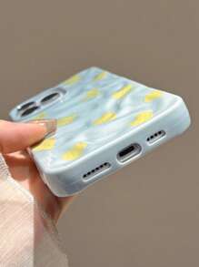 1 pieza Patrón de arruga lindo y de moda, con elemento de amor, protector y de alta calidad, adecuado para iPhone: iPhone13, iPhone13/13pro/13pro Max, iPhone14/14 Pro/14pro Max, iPhone15/15pro/15pro Max, iPhone16/16pro/16pro Max